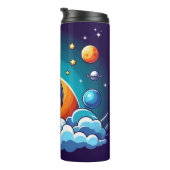 Bouteilles Isothermes Retro, fusée spatiale (Tourné sur la droite)