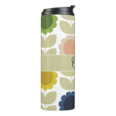 Bouteilles Isothermes Retro Groovy Summer Flowers Stems (Tourné sur la gauche)