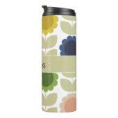 Bouteilles Isothermes Retro Groovy Summer Flowers Stems (Tourné sur la droite)