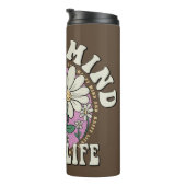 Bouteilles Isothermes Retro Happy Mind Happy Life (Tourné sur la droite)