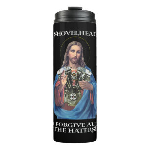 Bouteilles Isothermes Retro Jesus Shovelhead Je pardonne à tous les hain