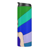 Bouteilles Isothermes Retro Lady Flipping the Bird (Tourné sur la droite)