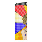 Bouteilles Isothermes Retro Lady Flipping the Bird (Tourné sur la gauche)