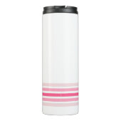 Bouteilles Isothermes Retro Monogrammed Minimalist Stripes (Dos)