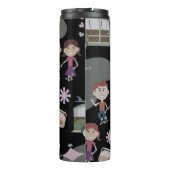 Bouteilles Isothermes Retro Motif Cinquante ans Enfants mignonette caric (Dos)