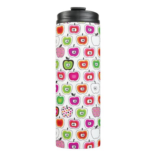 Bouteilles Isothermes Rétro motif mignon de pomme (Devant)