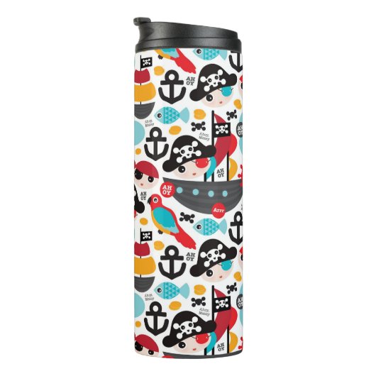 Bouteilles Isothermes Rétro navigation d'illustration de pirates (Tourné sur la droite)