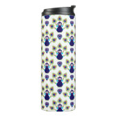 Bouteilles Isothermes rétro paon exotique de l'Inde (Tourné sur la gauche)