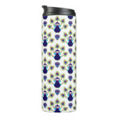 Bouteilles Isothermes rétro paon exotique de l'Inde (Tourné sur la droite)