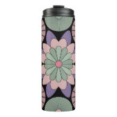 Bouteilles Isothermes Retro Pastel Floral Mandala Symmetry (Devant)