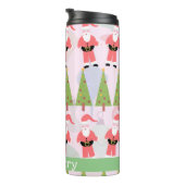 Bouteilles Isothermes Retro Père Noël Fun Holiday Motif de Noël (Tourné sur la droite)