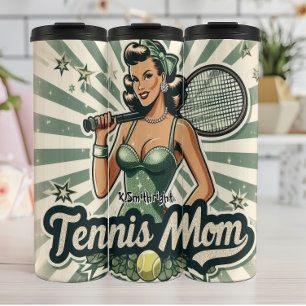 Bouteilles Isothermes Retro Pin-Up Tennis Maman Art