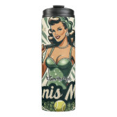 Bouteilles Isothermes Retro Pin-Up Tennis Maman Art (Devant)