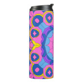 Bouteilles Isothermes Retro Psychedelic Geometric Mandala Pattern (Tourné sur la gauche)