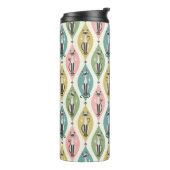 Bouteilles Isothermes Retro Siamese Cats and Starbursts On Lozenges (Tourné sur la gauche)