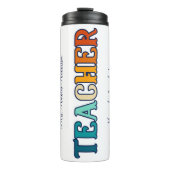 Bouteilles Isothermes Retro Sunset Gradient Enseignant Appréciation Cade (Devant)