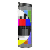 Bouteilles Isothermes Retro TV pas d'illustration de signal. (Tourné sur la droite)