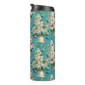 Bouteilles Isothermes Retro White Christmas Trees Blue (Tourné sur la droite)