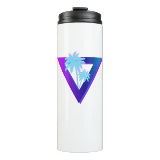 BOUTEILLES ISOTHERMES RETROWAVE SYNTHWAVE PALMIERS TRIANGLE TUMBLER