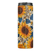 Bouteilles Isothermes Rêves de tournesol vibrants : où chaque Sip fleuri (Dos)