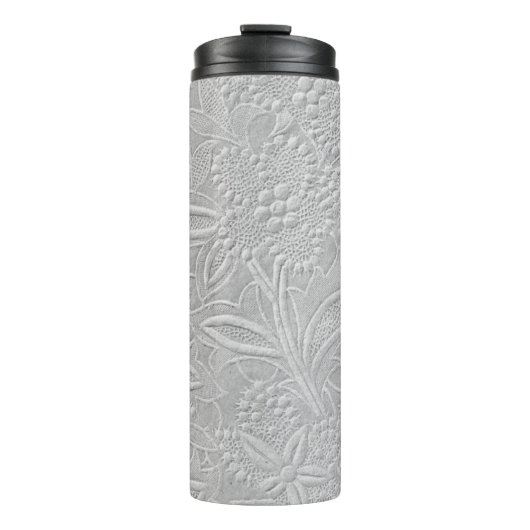 Bouteilles Isothermes Revêtement floral gris (Devant)