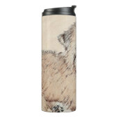 Bouteilles Isothermes Revêtu doux Roue Peinture Terrier Art original (Tourné sur la gauche)