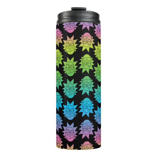 Bouteilles Isothermes RICK ET MORTY™| motif Rainbow Rick Head (Devant)