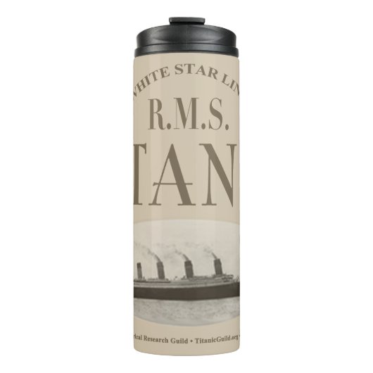 Bouteilles Isothermes RMS Titanic Ghost Ship Sepia Thermal Tumbler (Devant)