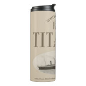 Bouteilles Isothermes RMS Titanic Ghost Ship Sepia Thermal Tumbler (Tourné sur la gauche)
