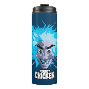 Bouteilles Isothermes Robot chicken Scientist Head Graphic