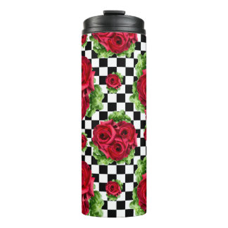 Bouteilles Isothermes Rockabilly floral d'amour de bouquet de roses