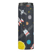 Bouteilles Isothermes Rocket space globe solar system and planet cosmos  (Dos)