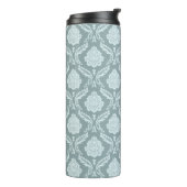 Bouteilles Isothermes Rococo Damask Pattern Duck Egg Blue+Teal (Tourné sur la gauche)