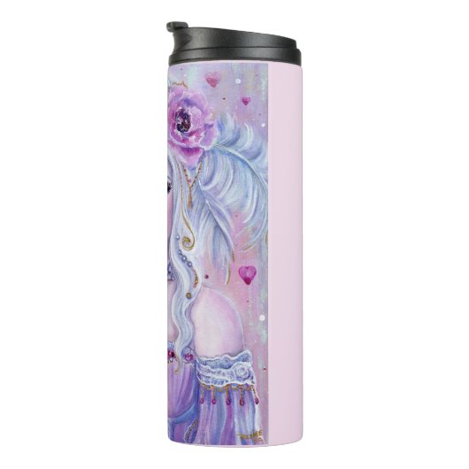 Bouteilles Isothermes Rococo valentine imaginaire art par Renee Lavoie (Tourné sur la droite)