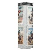 Bouteilles Isothermes Rodeo Cowboy Occidental Cheval Se Cabrant (Dos)