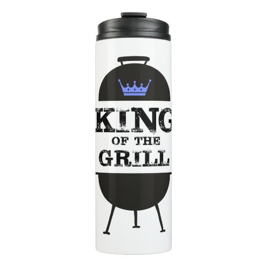 Bouteilles Isothermes Roi Du Grill, Couronne Bleue Noire (Devant)