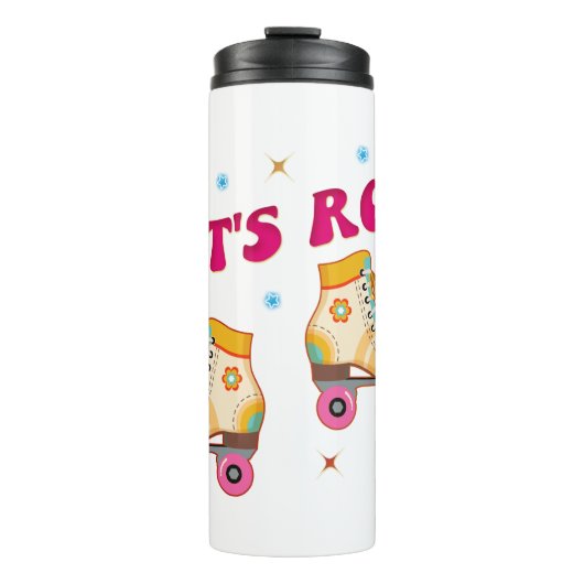 Bouteilles Isothermes Roll Roller Skate Retro Amateurs de patinage (Devant)
