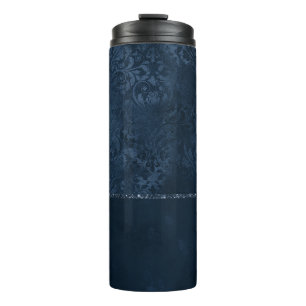 Bouteilles Isothermes Romance de la marine de minuit Blue Satiny Grung