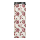 Bouteilles Isothermes Romantic Blush & Burgundy Peony Floral Pattern (Dos)