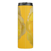 Bouteilles Isothermes Romantique Rose Jaune gouttes d'eau (Dos)