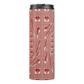 Bouteilles Isothermes Romantique Rouge Fleur Coeur Design 4 Moments spéc (Dos)