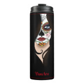 Bouteilles Isothermes Rosa Sugar Skull Portrait (Devant)