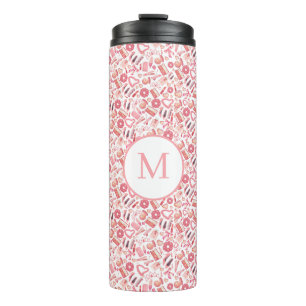 Bouteilles Isothermes Rose Beauté & Maquillage Motif Sans Couture Fémini