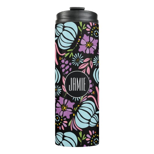 Bouteilles Isothermes Rose bleu Serenity personnalisé Motif quartz (Devant)