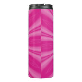 Bouteilles Isothermes Rose chaud soleil éclat Monogramme jaune Cercle (Dos)