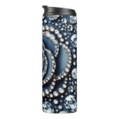 Bouteilles Isothermes Rose diamant & Denim Glam Bling (Tourné sur la droite)