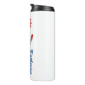 Bouteilles Isothermes Rose du drapeau français personnalisé (Tourné sur la droite)