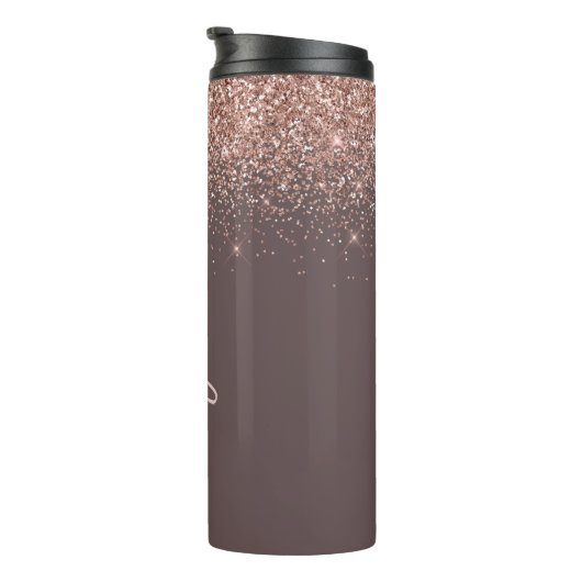 Bouteilles Isothermes Rose en terre cuite or bleu Parties scintillant ro (Tourné sur la droite)