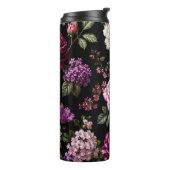 Bouteilles Isothermes Rose en velours noir  (Tourné sur la gauche)