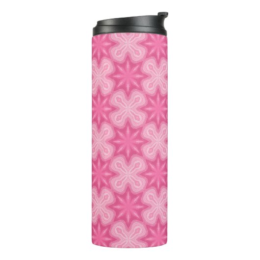 Bouteilles Isothermes Rose Et Blanc (Tourné sur la gauche)